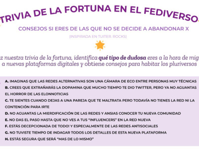 Trivia de la Fortuna en el fediverso - identifíca que tipo de dudosa eres a migrar a plataformas alternativas